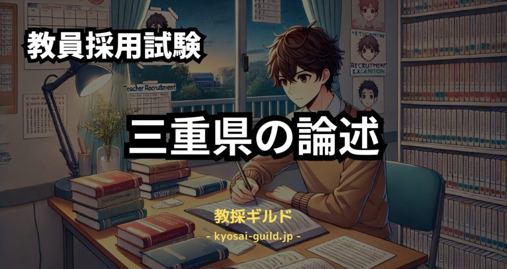 三重県教員採用試験の論述試験