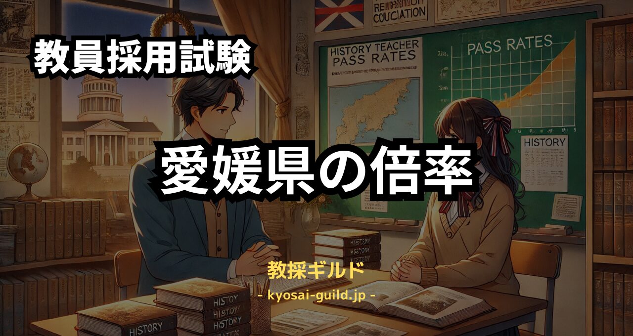 愛媛県教員採用試験の倍率推移