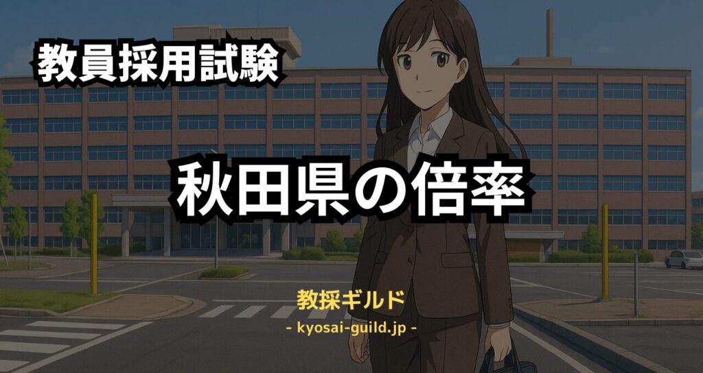 秋田県教員採用試験の倍率