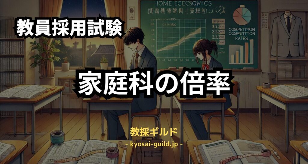 家庭科教員採用試験の倍率