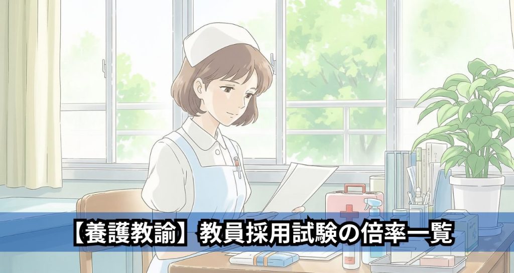 【養護教諭】教員採用試験の倍率一覧
