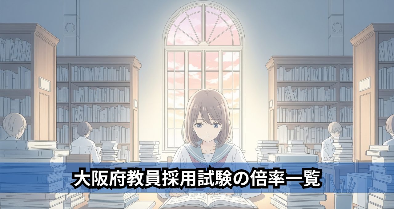 大阪府教員採用試験の倍率一覧
