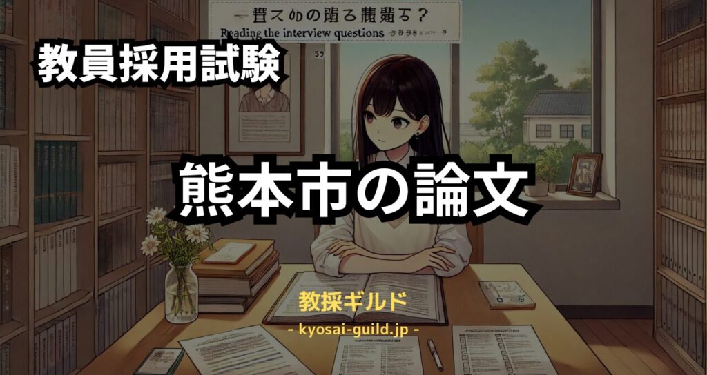 熊本市教員採用試験の論文