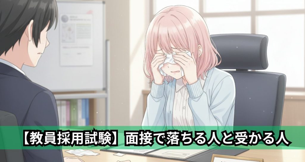 【教員採用試験】面接で落ちる人と受かる人