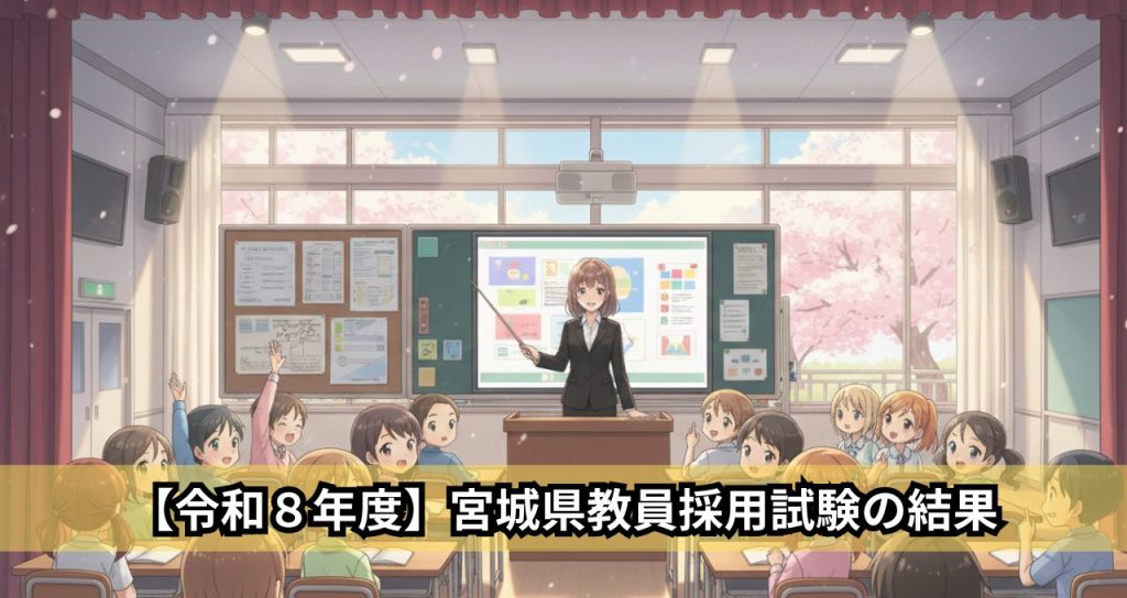【令和８年度】宮城県教員採用試験の結果