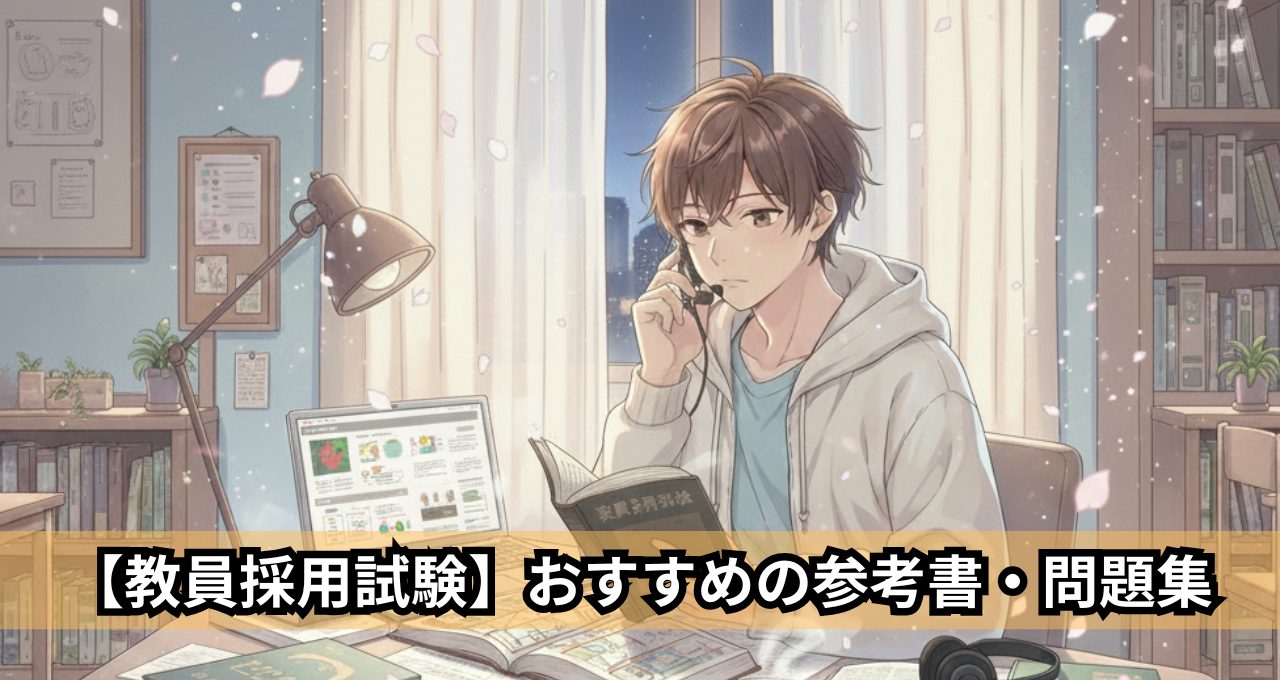 2026年受験】教員採用試験のおすすめ参考書と問題集【選び方も解説