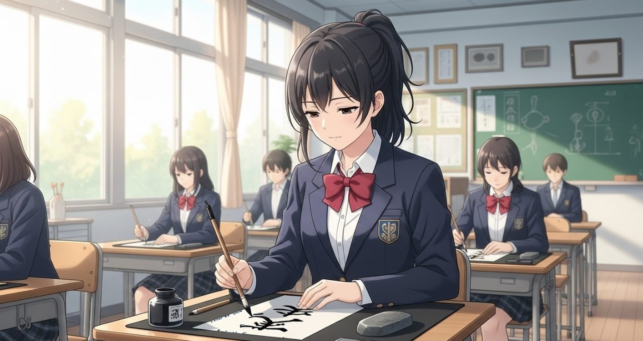 高校書道の倍率