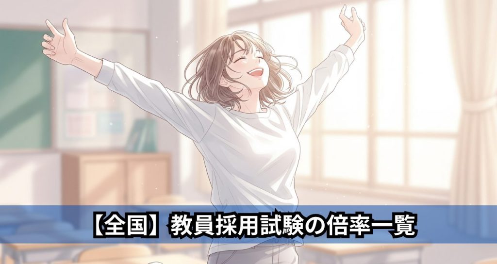 【全国】教員採用試験の倍率一覧