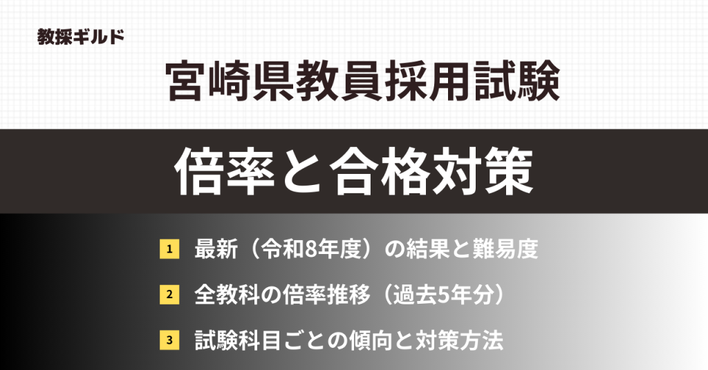 宮崎県教員採用試験