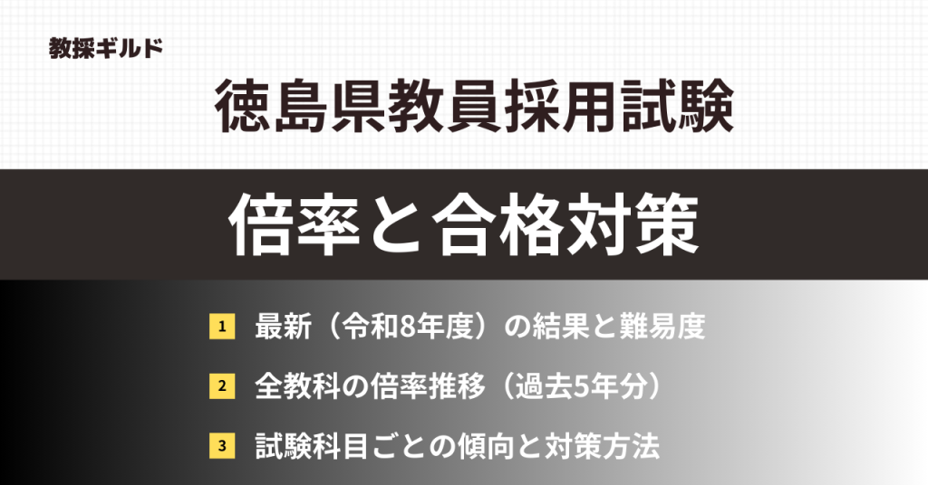 徳島県教員採用試験 (1)
