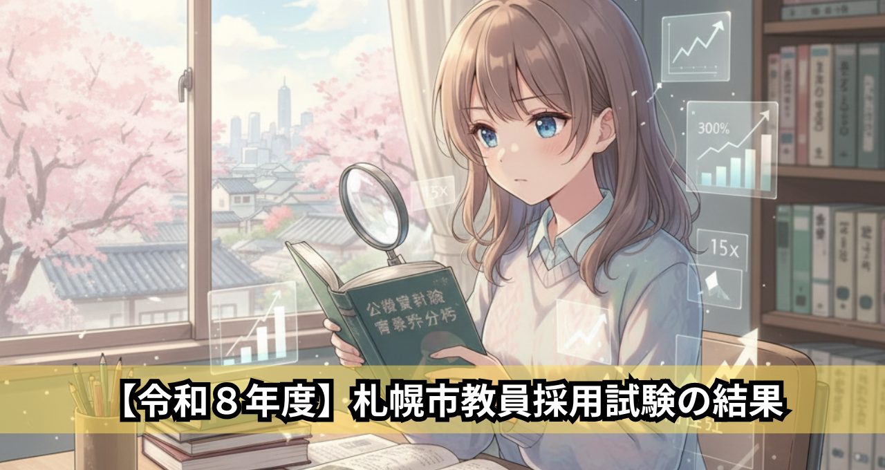 【令和8年度】札幌市教員採用試験の結果
