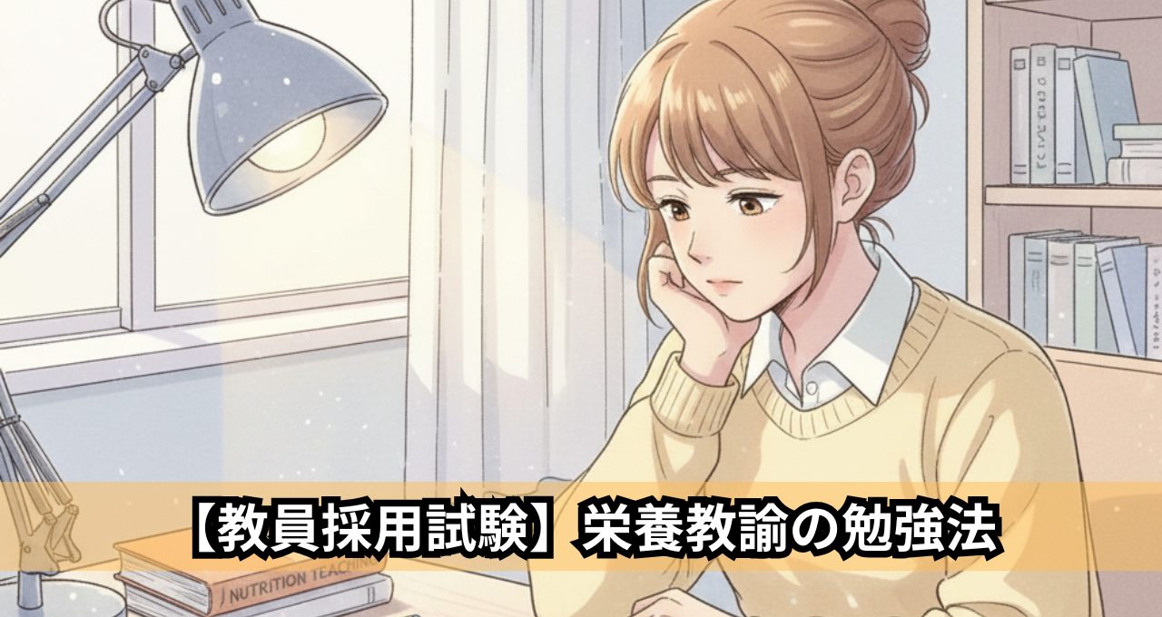【教員採用試験】栄養教諭の勉強法