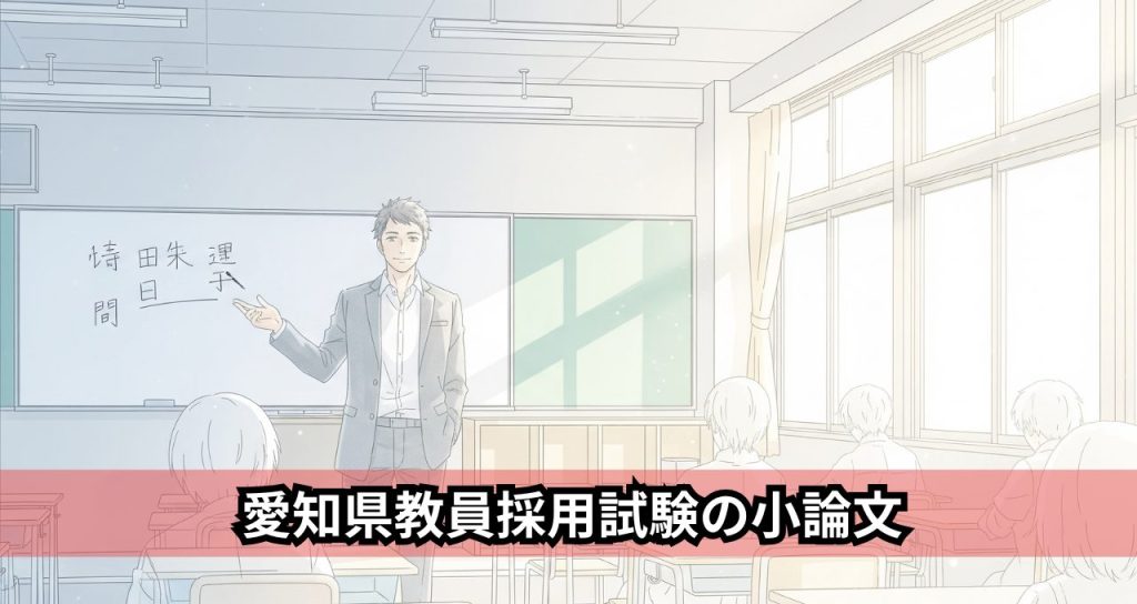 愛知県教員採用試験の小論文