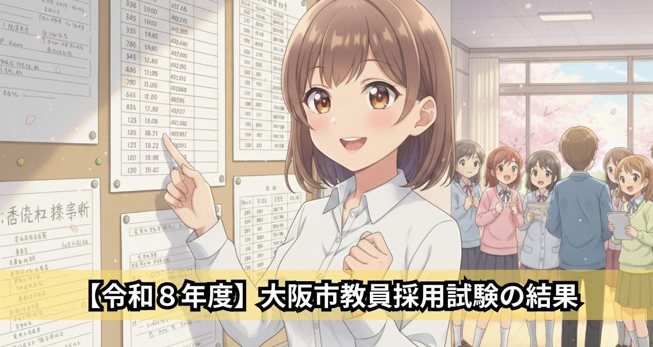 【令和8年度】大阪市教員採用試験の結果