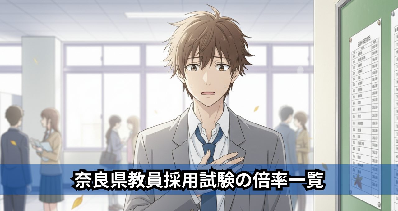 奈良県教員採用試験の倍率一覧