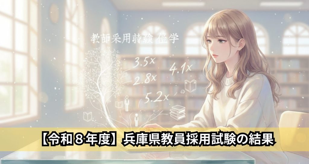 【令和８年度】兵庫県教員採用試験の結果
