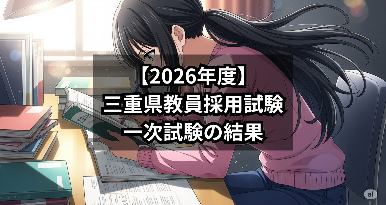 【2026年度】 三重県教員採用試験 一次試験の結果