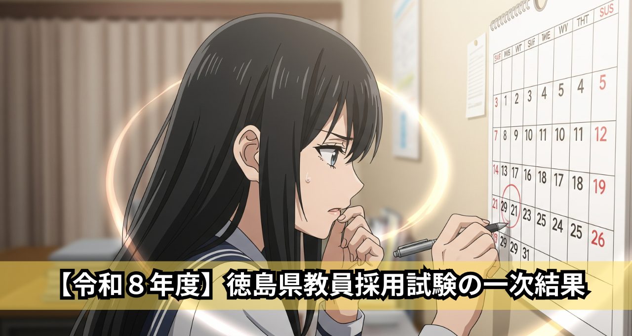 【令和8年度】徳島県教員採用試験の一次結果