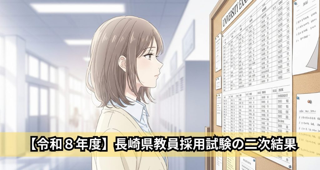 【令和８年度】長崎県教員採用試験の二次結果