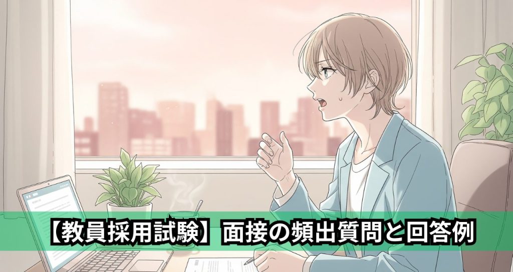 【教員採用試験】面接の頻出質問と回答例