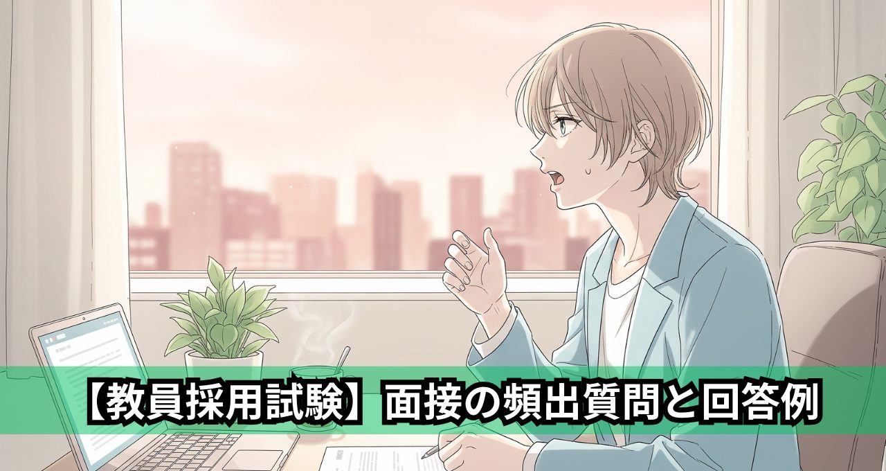 【教員採用試験】面接の頻出質問と回答例