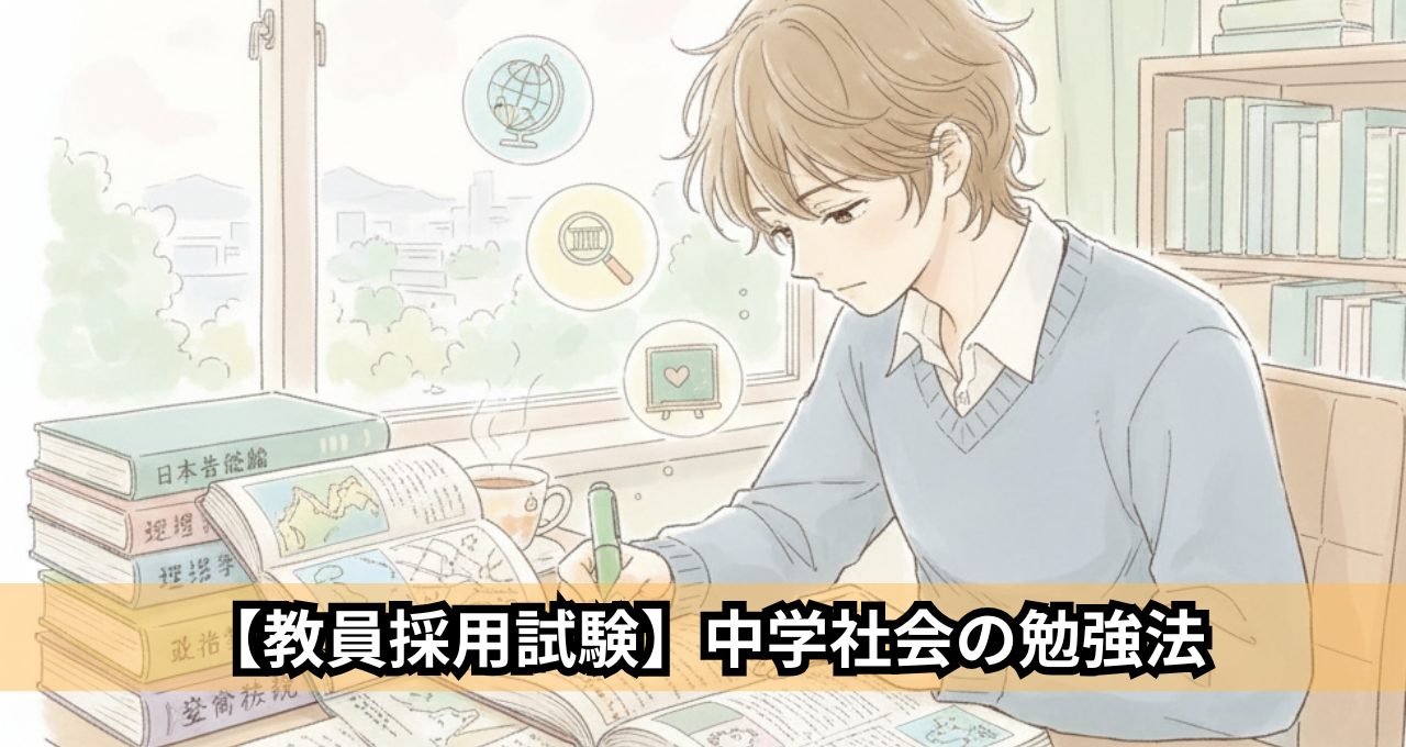 【教員採用試験】中学社会の勉強法