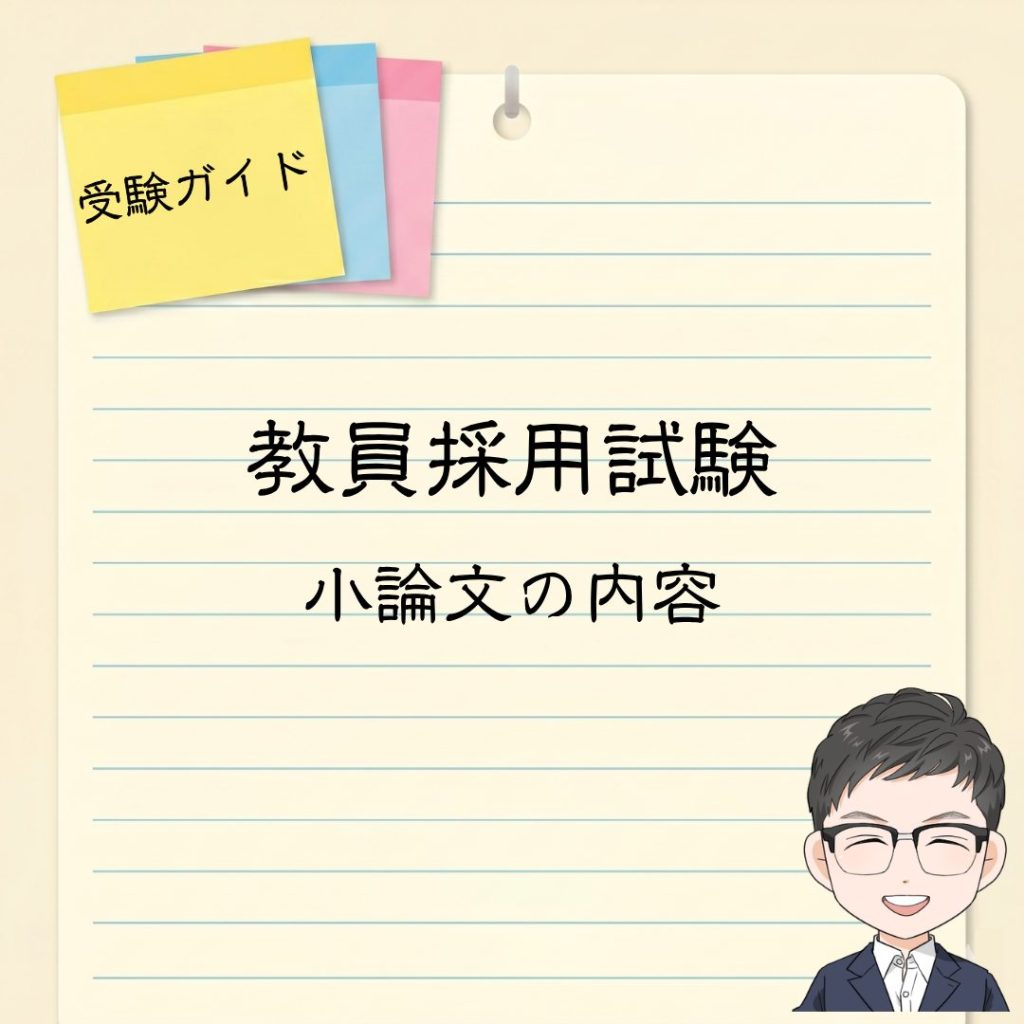教員採用試験｜小論文の内容
